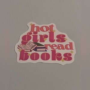 "Hot Girls Read Books" Sticker